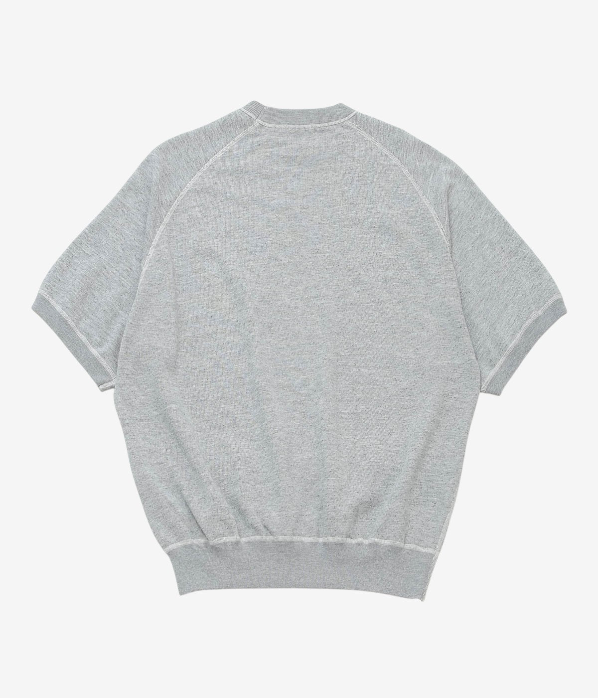 COMOLI ''グレー裏毛 半袖クルー'' (GRAY)