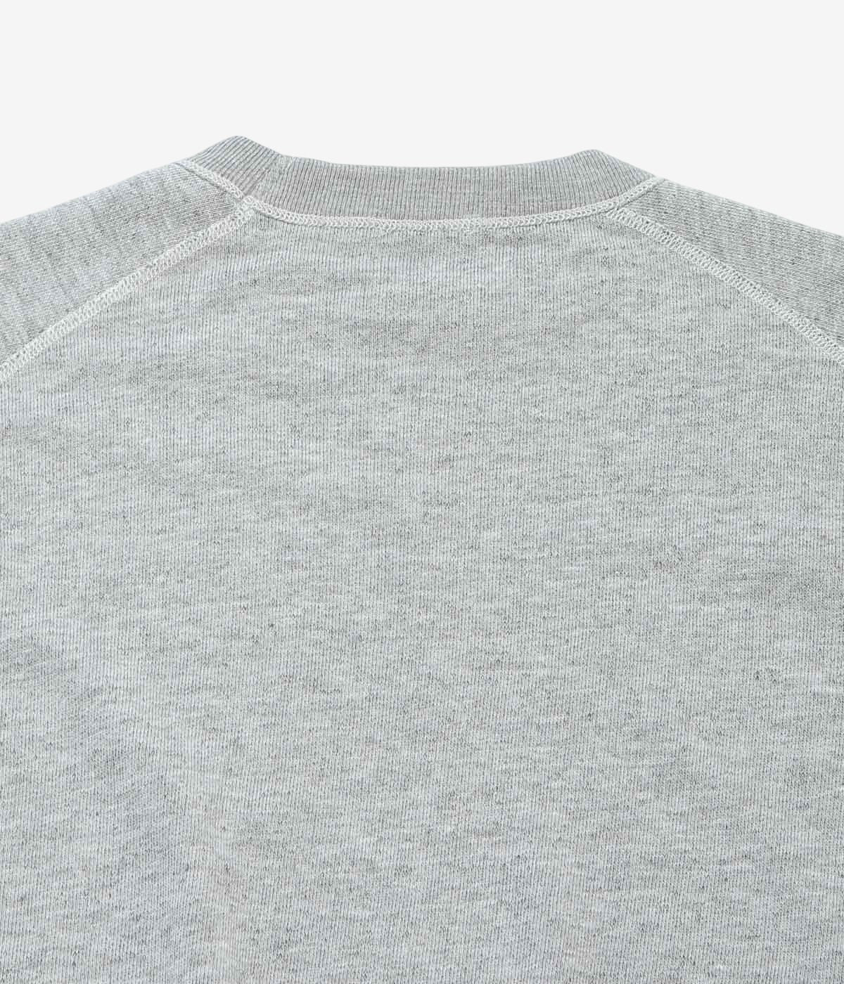 COMOLI ''グレー裏毛 半袖クルー'' (GRAY)