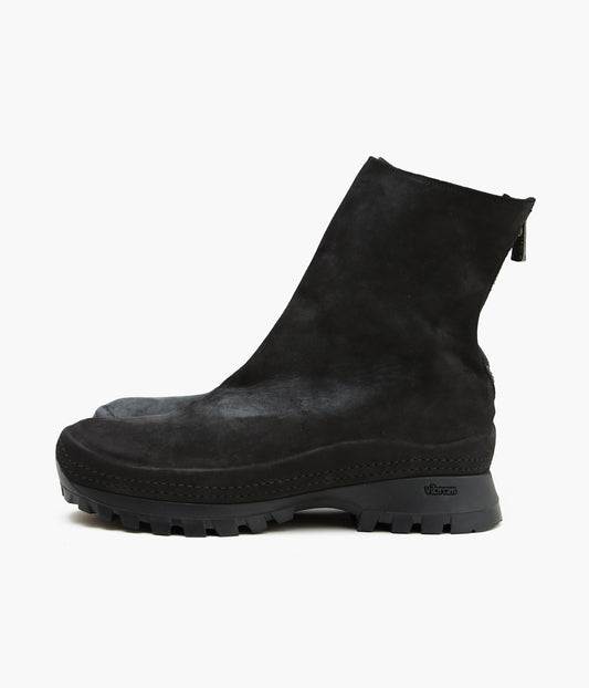 COMOLI "GUIDI Exclusive VS Back Zip Boots" (BLACK)