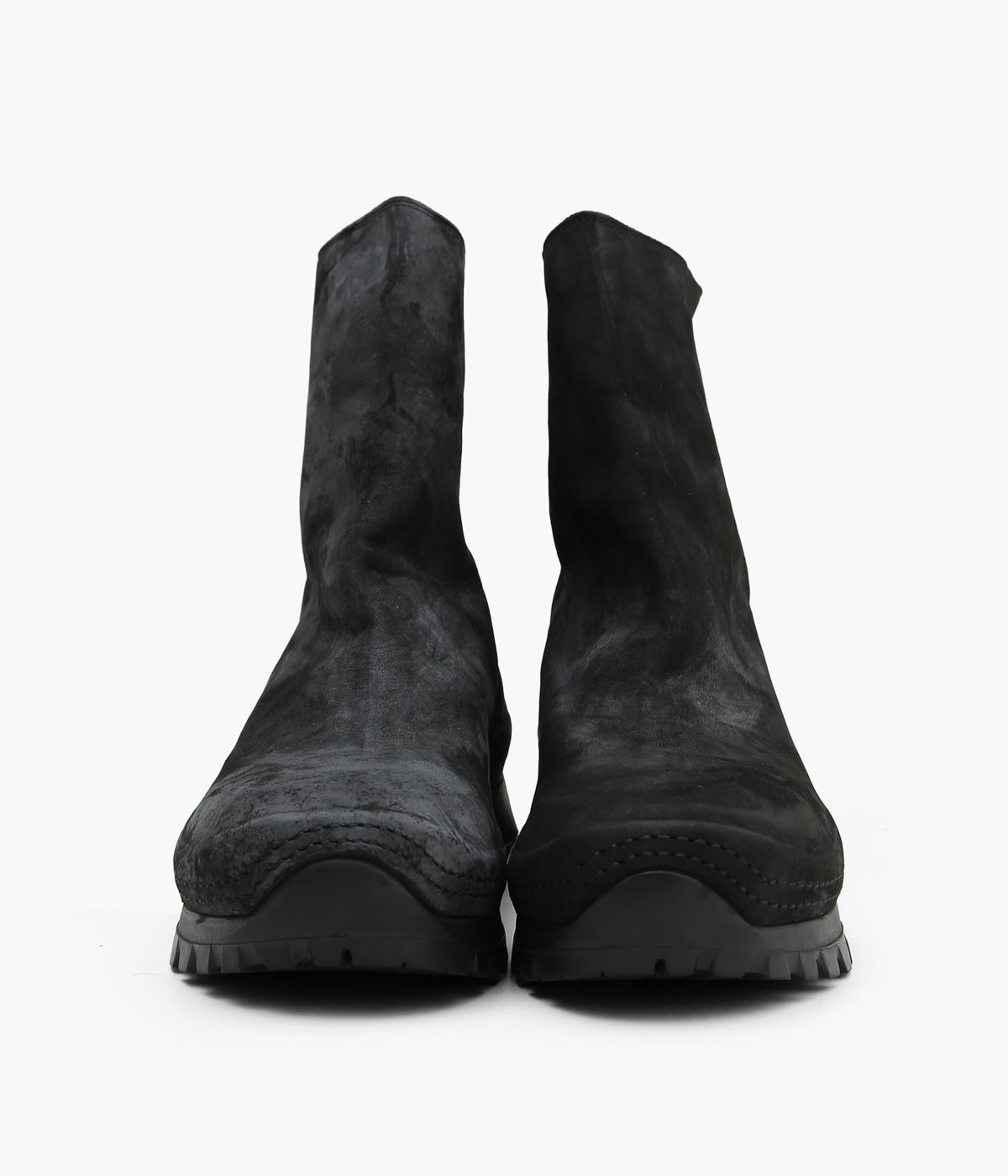 COMOLI "GUIDI Exclusive VS Back Zip Boots" (BLACK)