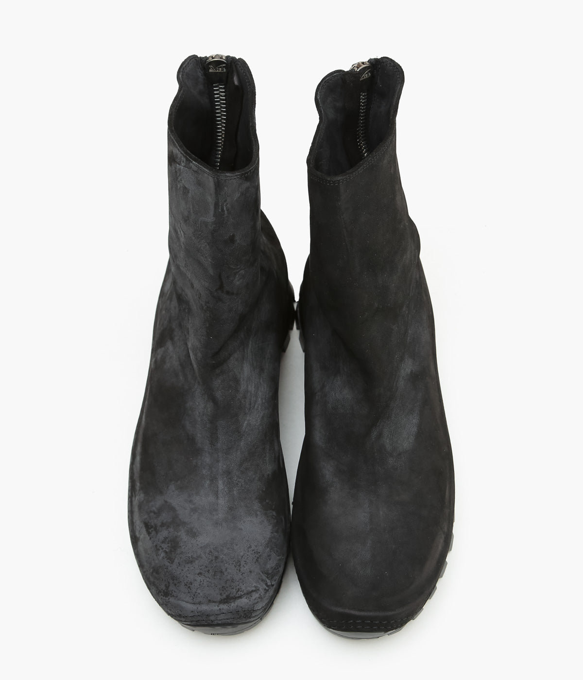 COMOLI "GUIDI Exclusive VS Back Zip Boots" (BLACK)