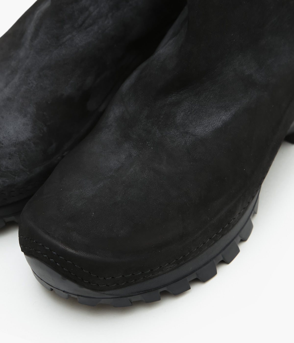 COMOLI "GUIDI Exclusive VS Back Zip Boots" (BLACK)
