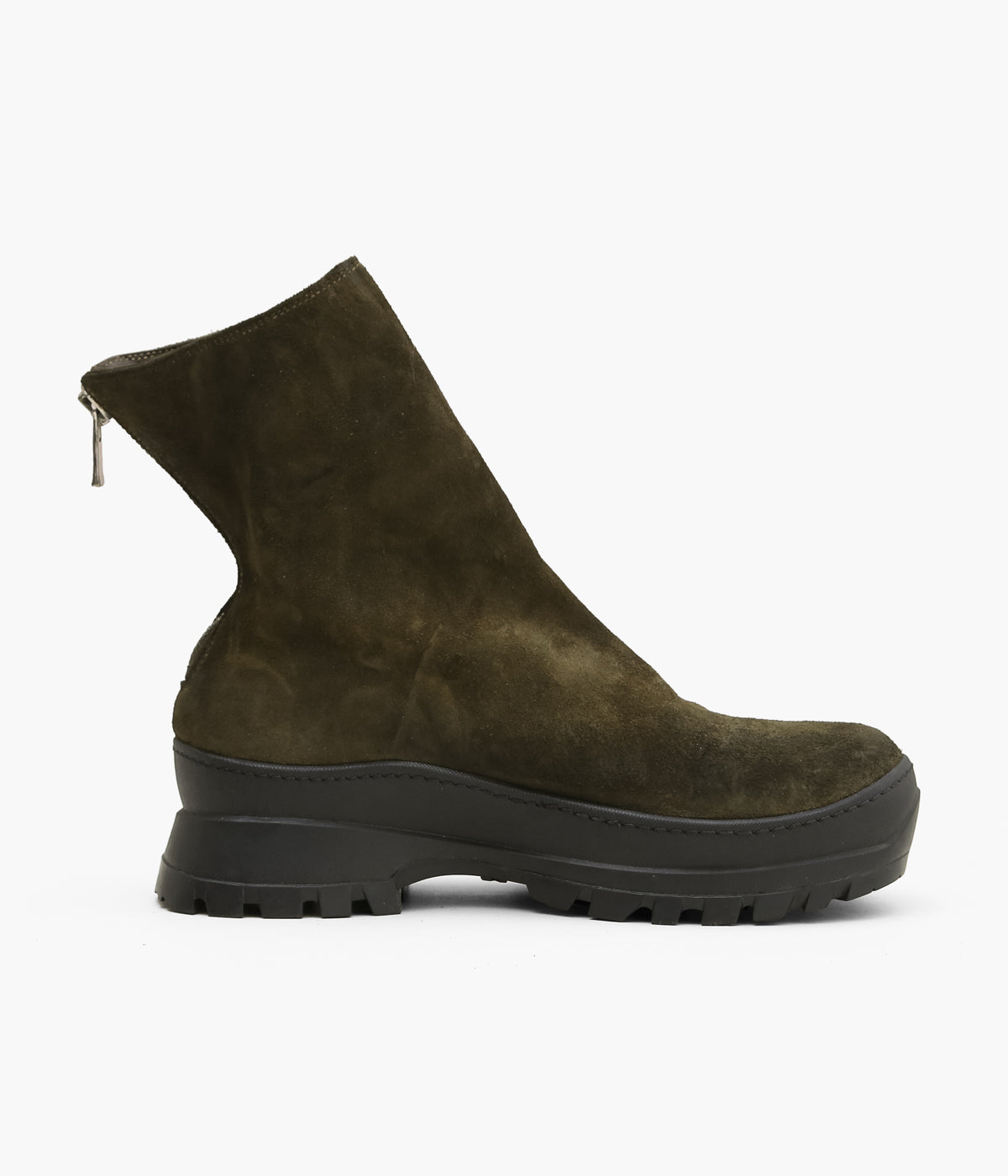 COMOLI "GUIDI Exclusive VS Back Zip Boots" (BROWN)