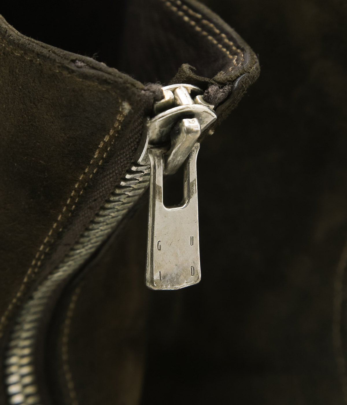 COMOLI "GUIDI Exclusive VS Back Zip Boots" (BROWN)