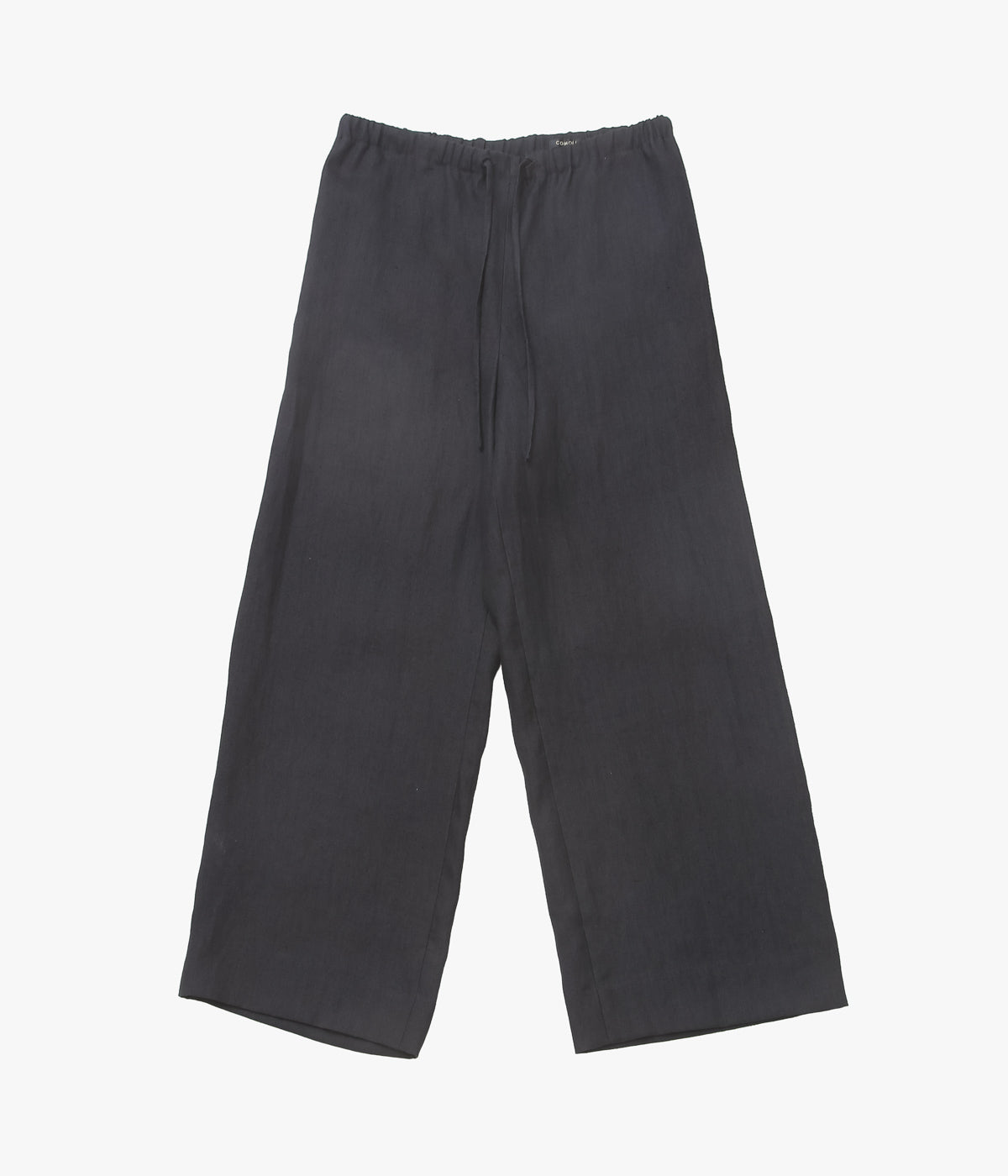 COMOLI "Canapa Wide Pants" (BLACK)