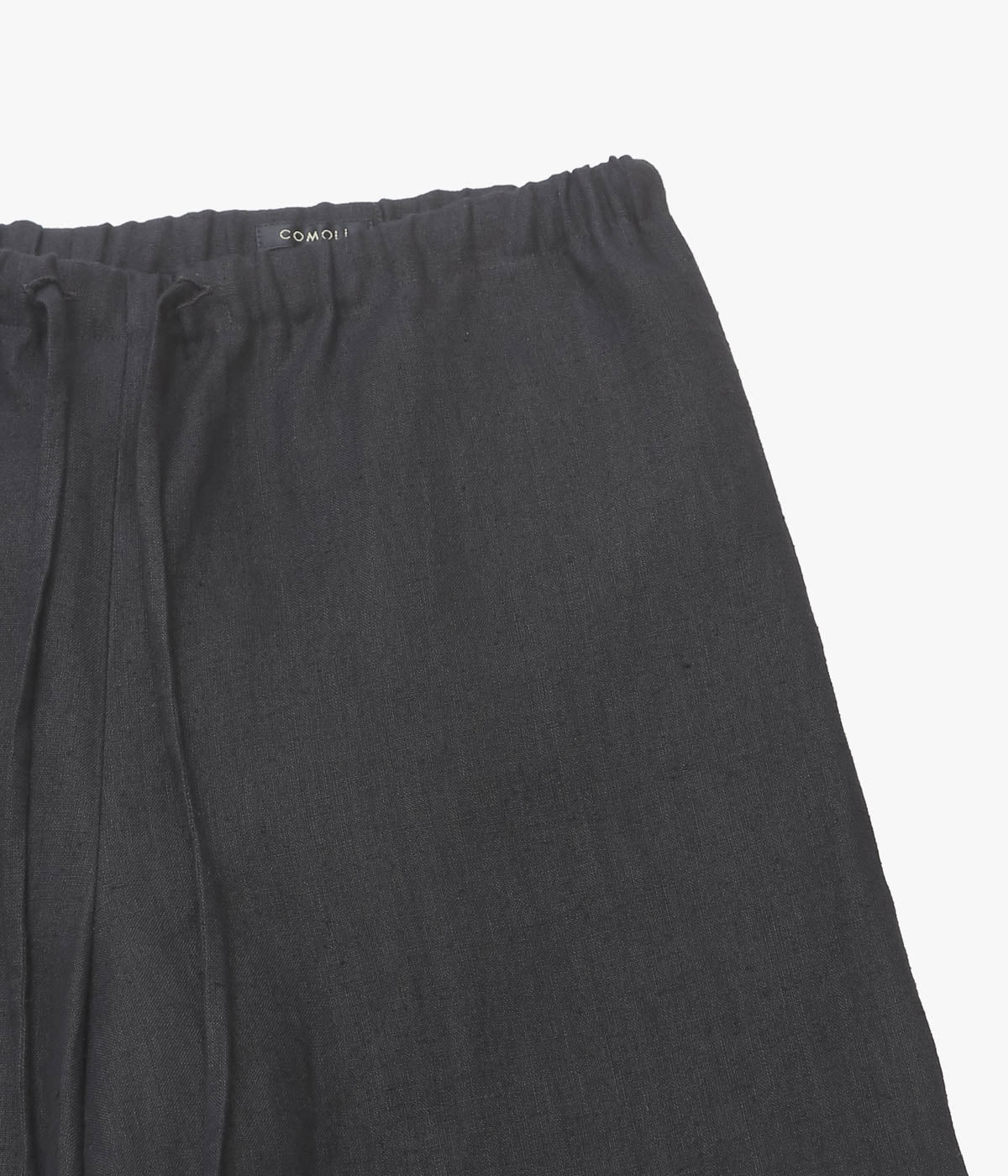 COMOLI "Canapa Wide Pants" (BLACK)