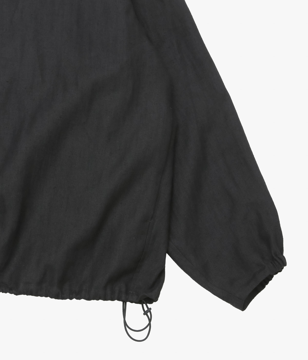 COMOLI "Canapa Zip Jacket" (BLACK)