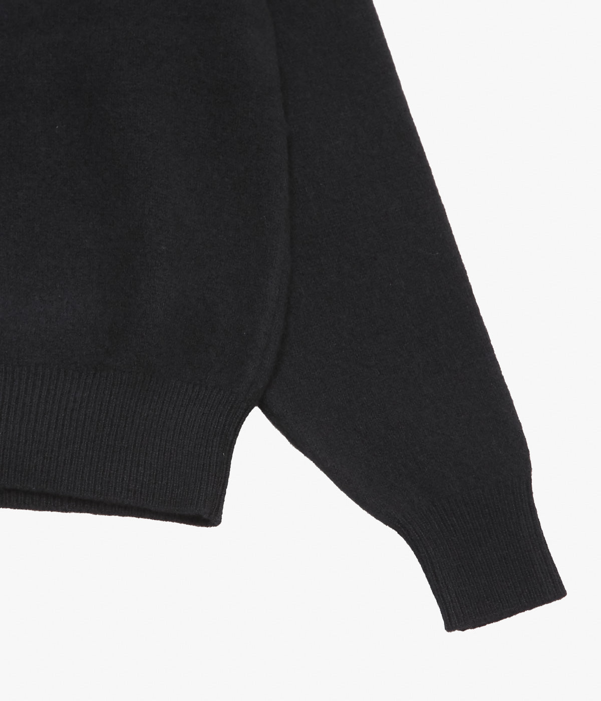 COMOLI ''Lambswool Crewneck Knit'' (BLACK)