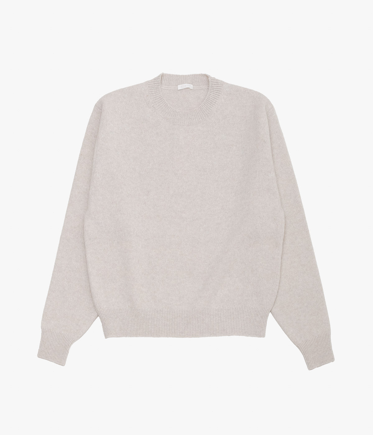 COMOLI ''Lambswool Crew Neck Knit'' (ECRU)