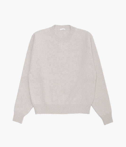 COMOLI ''Lambswool Crew Neck Knit'' (ECRU)
