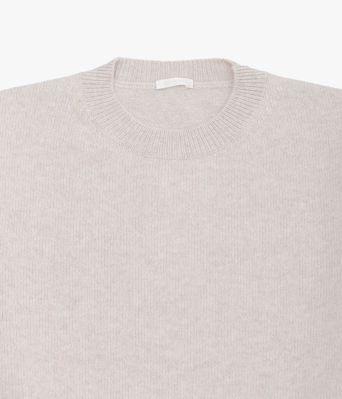 COMOLI ''Lambswool Crew Neck Knit'' (ECRU)