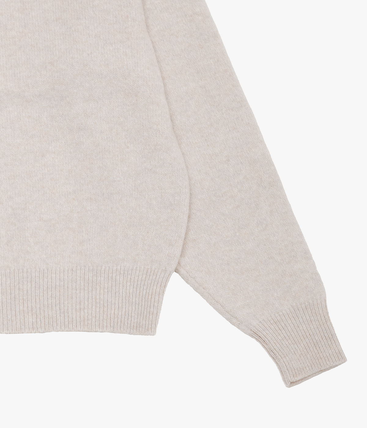 COMOLI ''Lambswool Crew Neck Knit'' (ECRU)