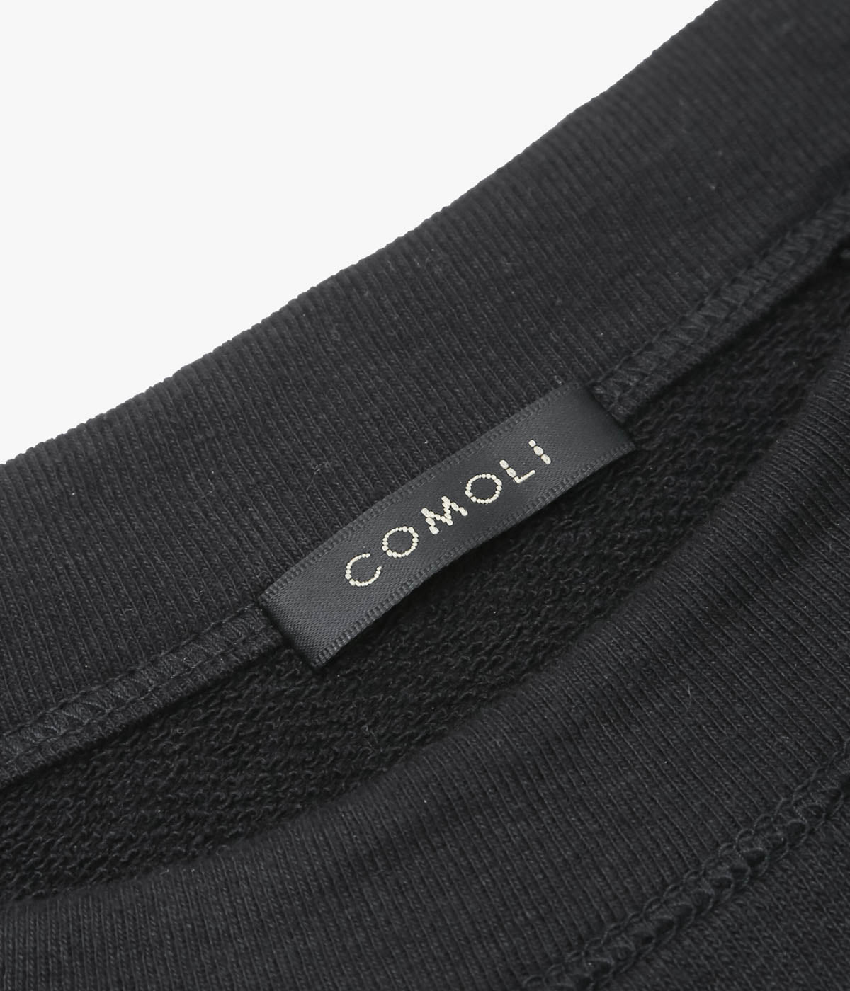 COMOLI ''LW Cotton Fleece Crew Neck'' (BLACK)