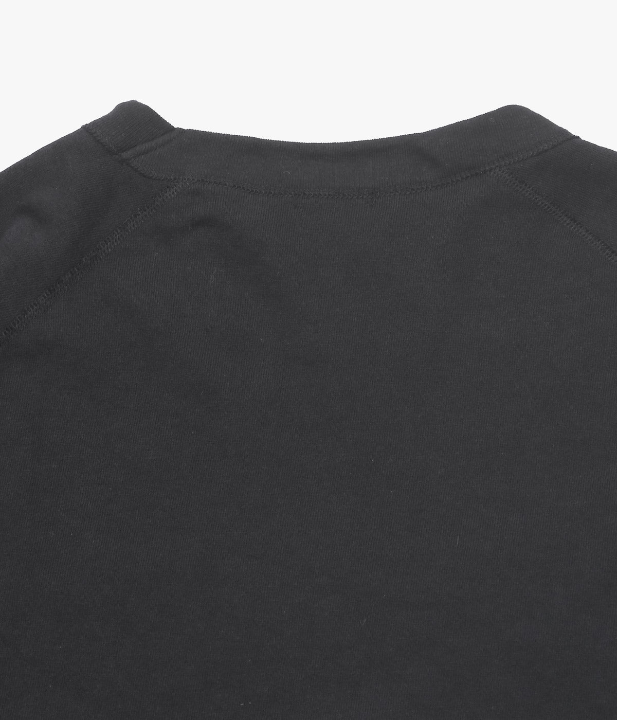 COMOLI ''LW Cotton Fleece Crew Neck'' (BLACK)