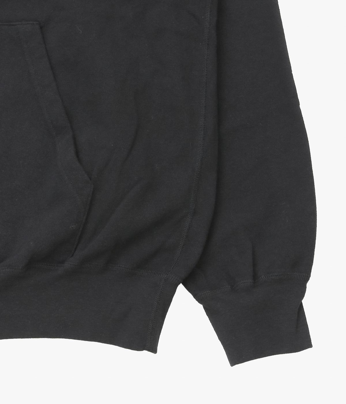 COMOLI ''LWコットン裏毛 ジップパーカ'' (BLACK)