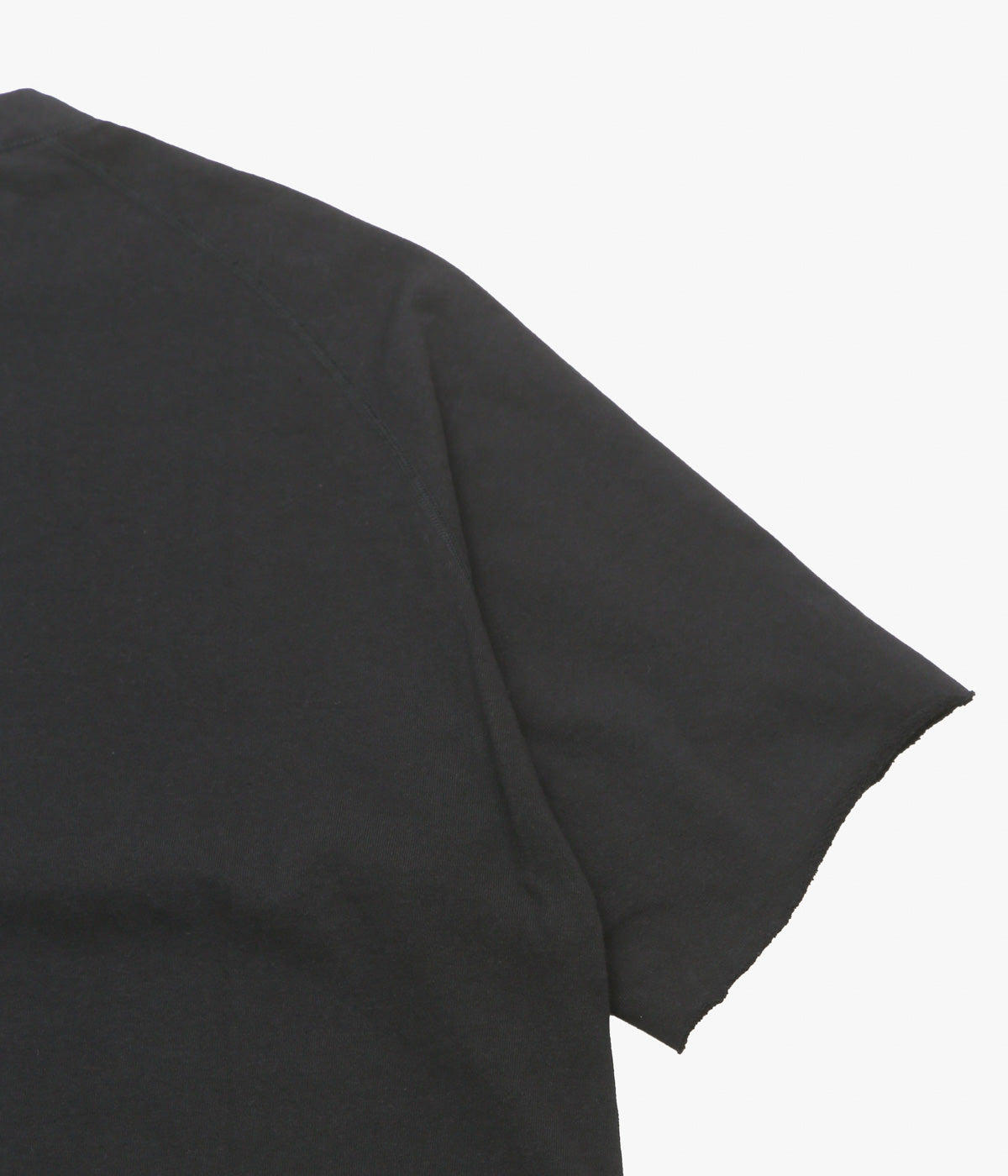 COMOLI ''LWコットン裏毛 半袖クルー'' (BLACK)