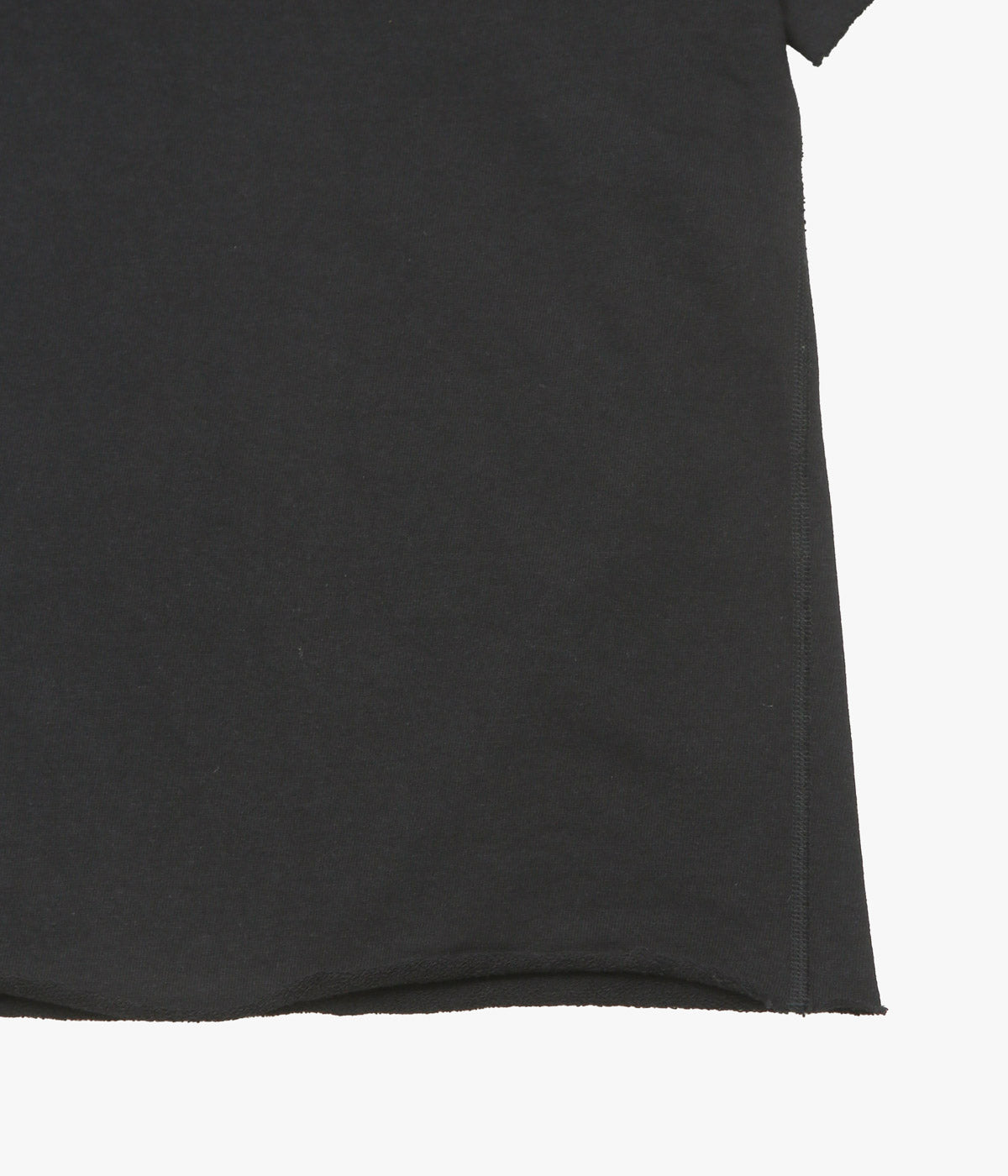 COMOLI ''LWコットン裏毛 半袖クルー'' (BLACK)
