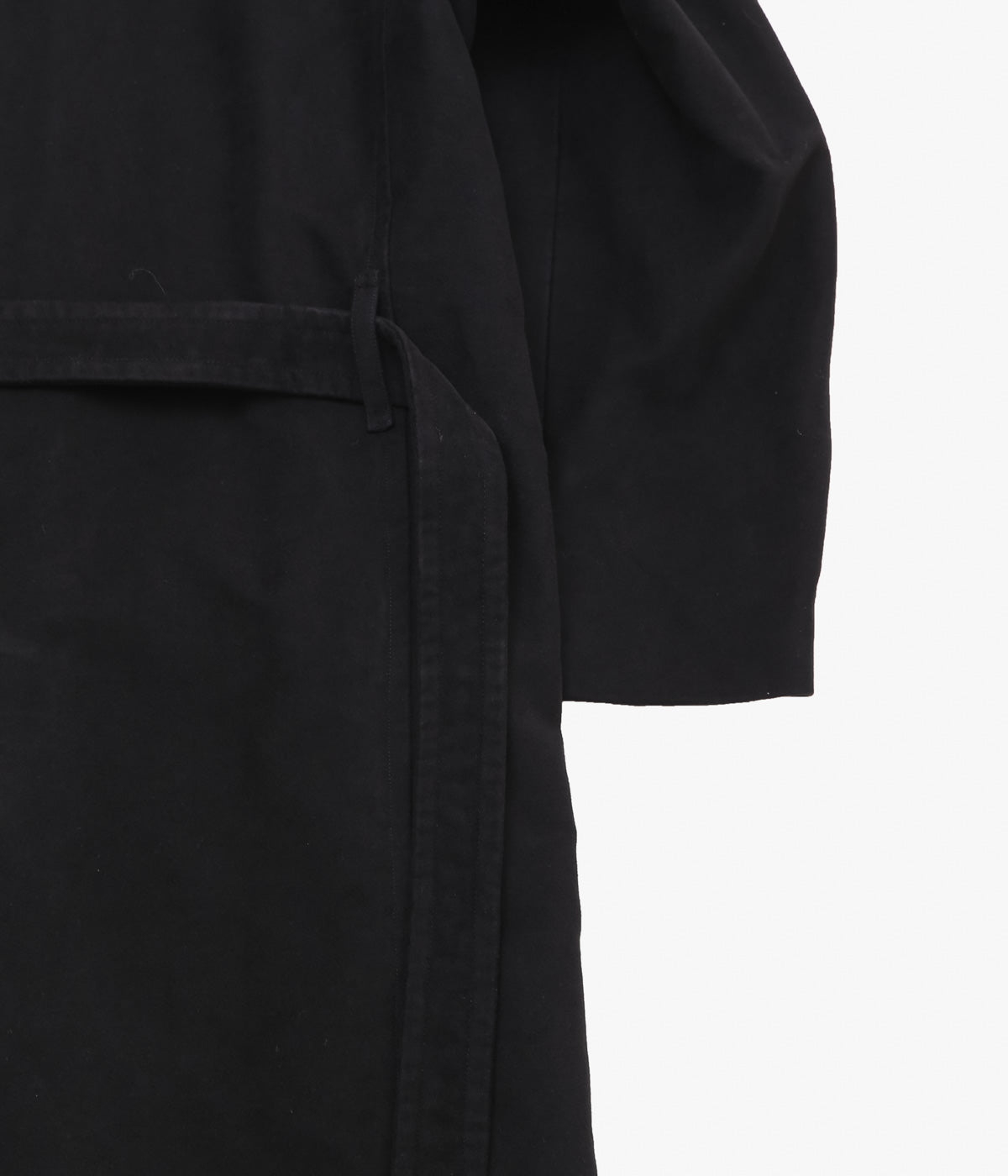 COMOLI "Moleskin Military Coat" (Black)