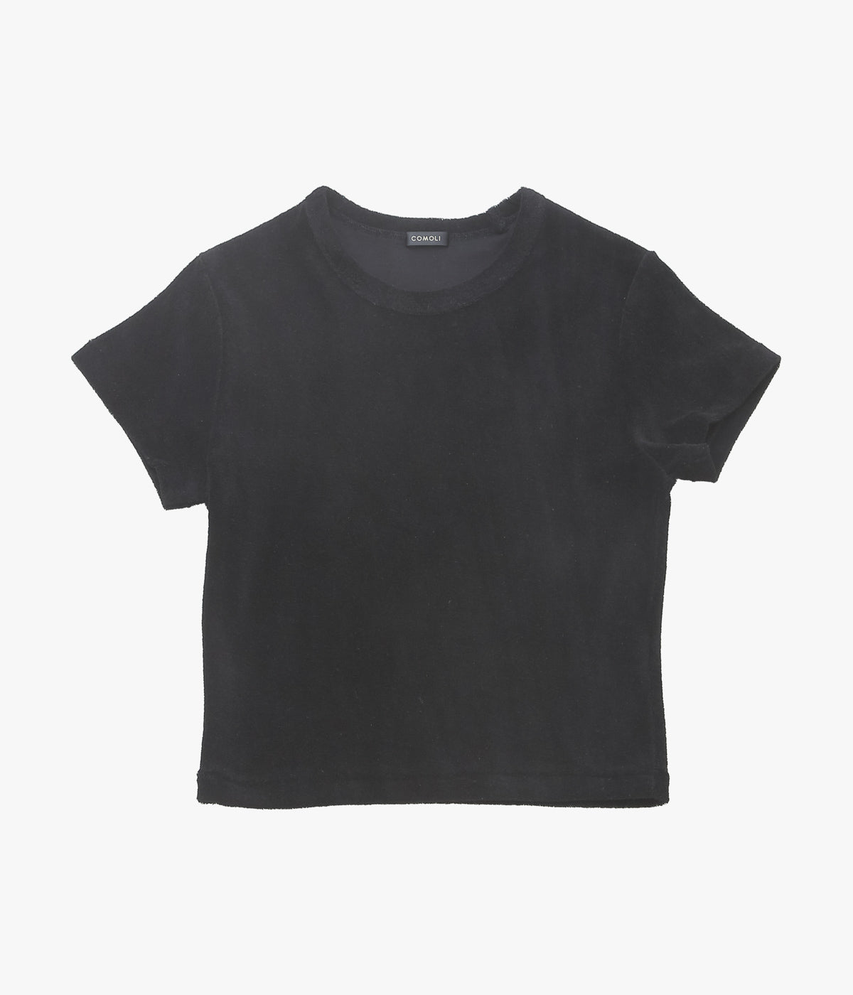 COMOLI ''パイル ミニTシャツ'' (BLACK)
