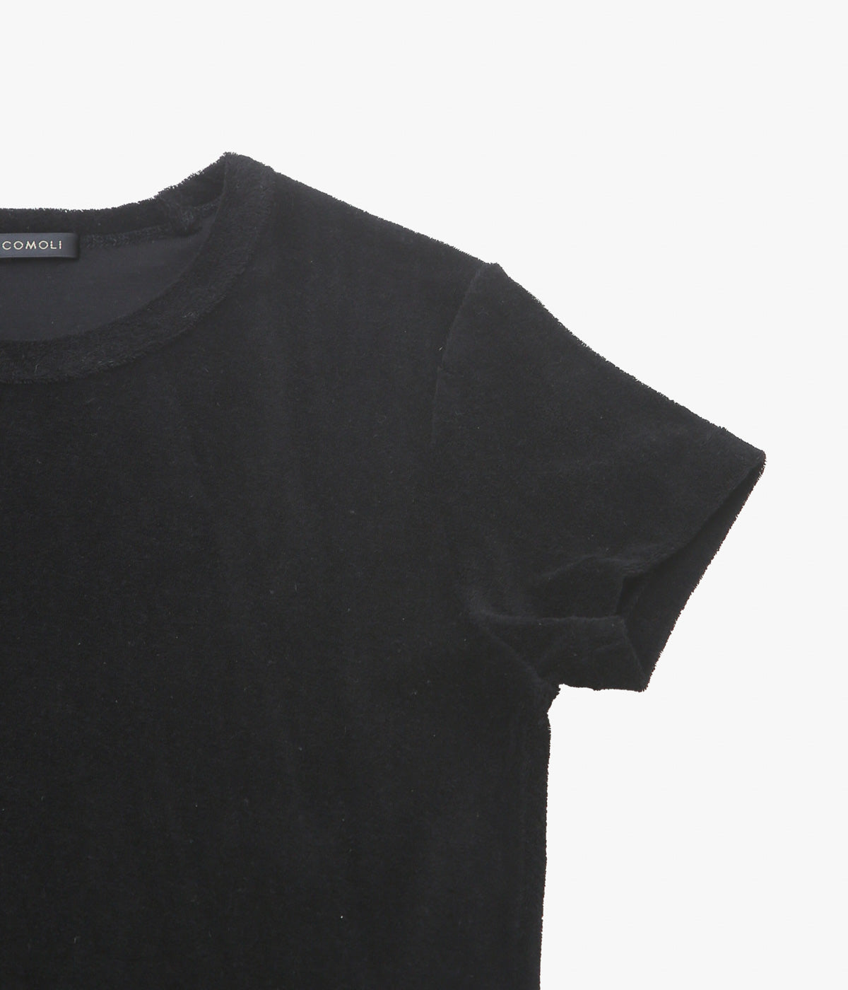 COMOLI ''パイル ミニTシャツ'' (BLACK)