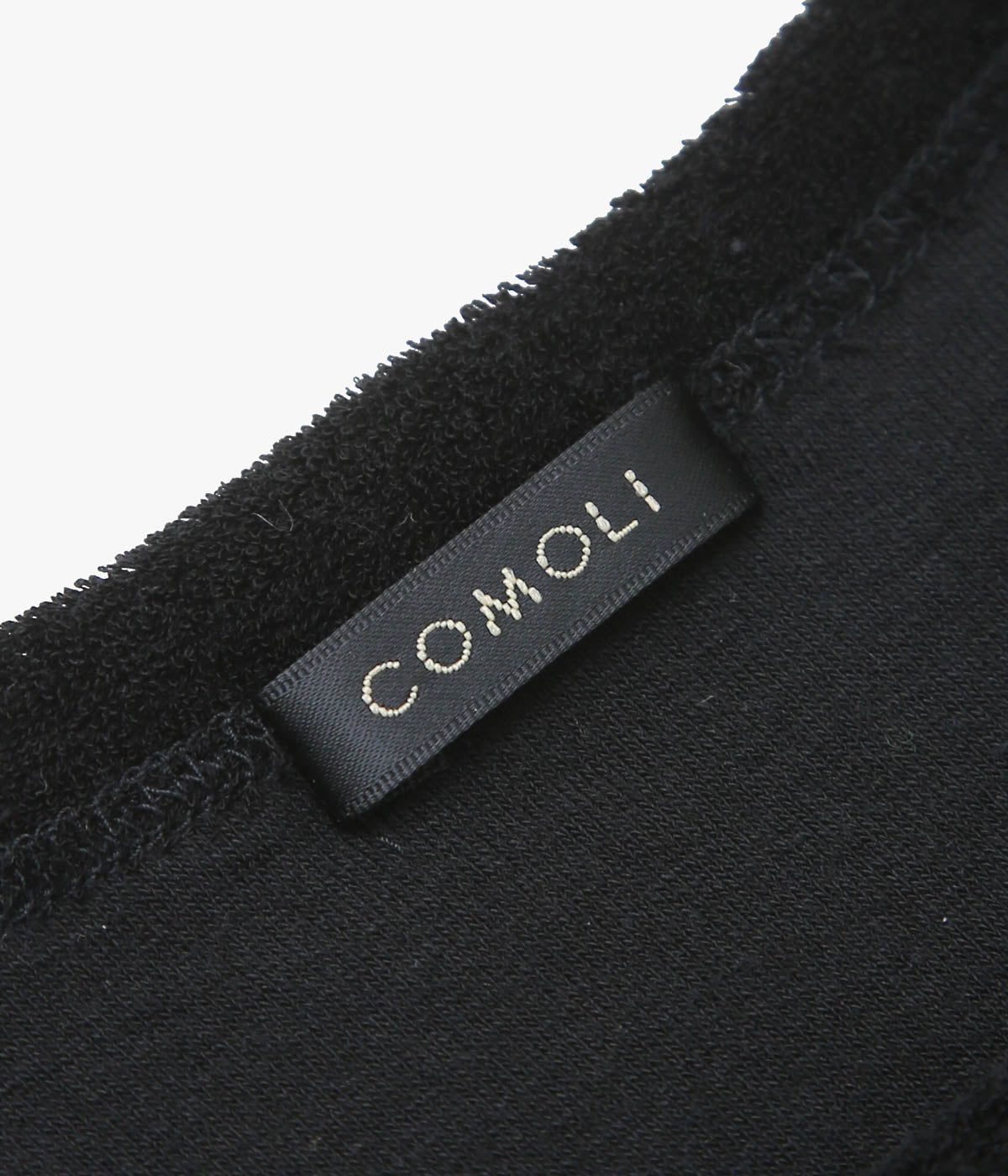 COMOLI ''パイル ミニTシャツ'' (BLACK)
