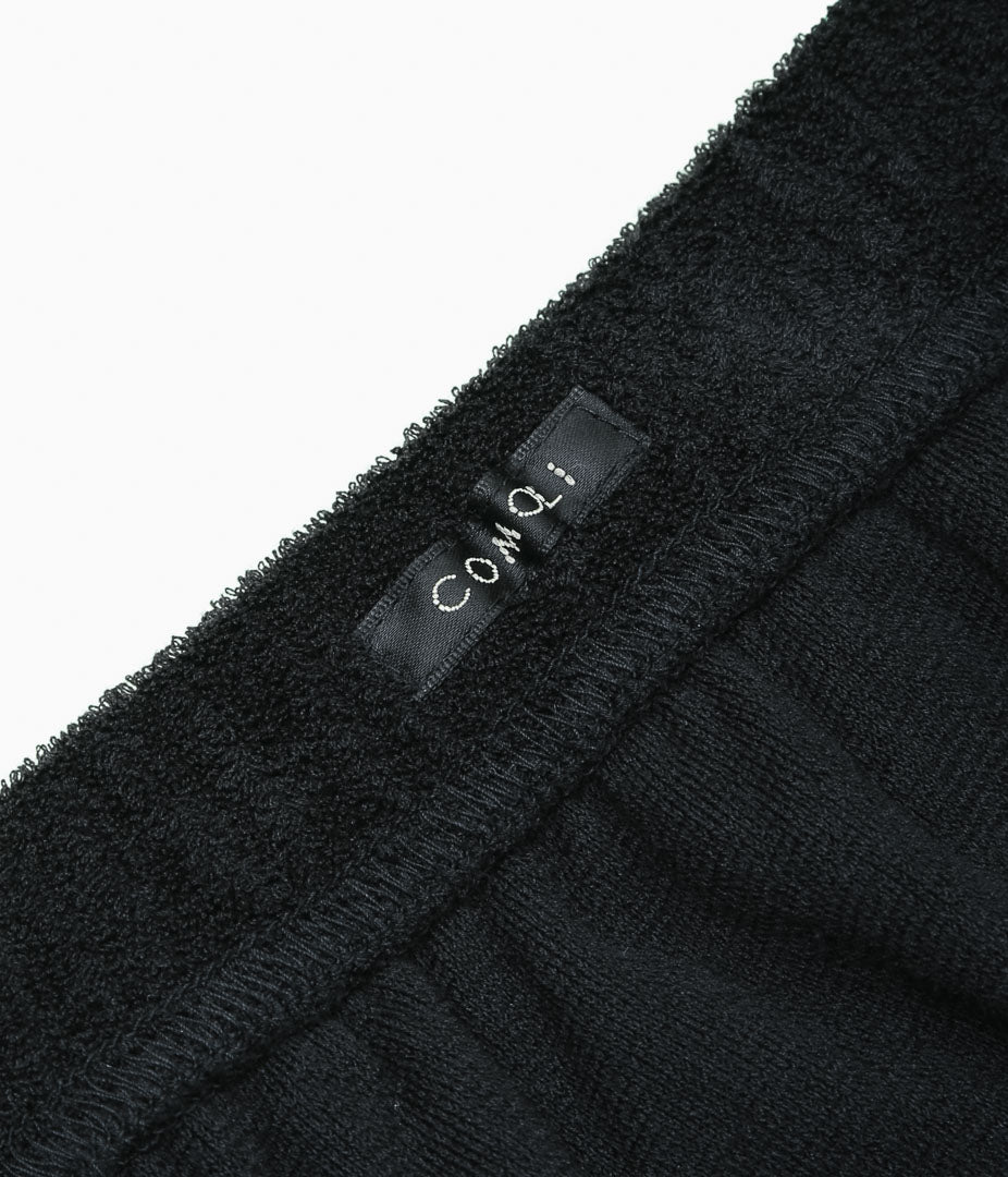 パンツ Comoli 25SS Pile Pants COMOLI Pile Pants , Black – Navyblue