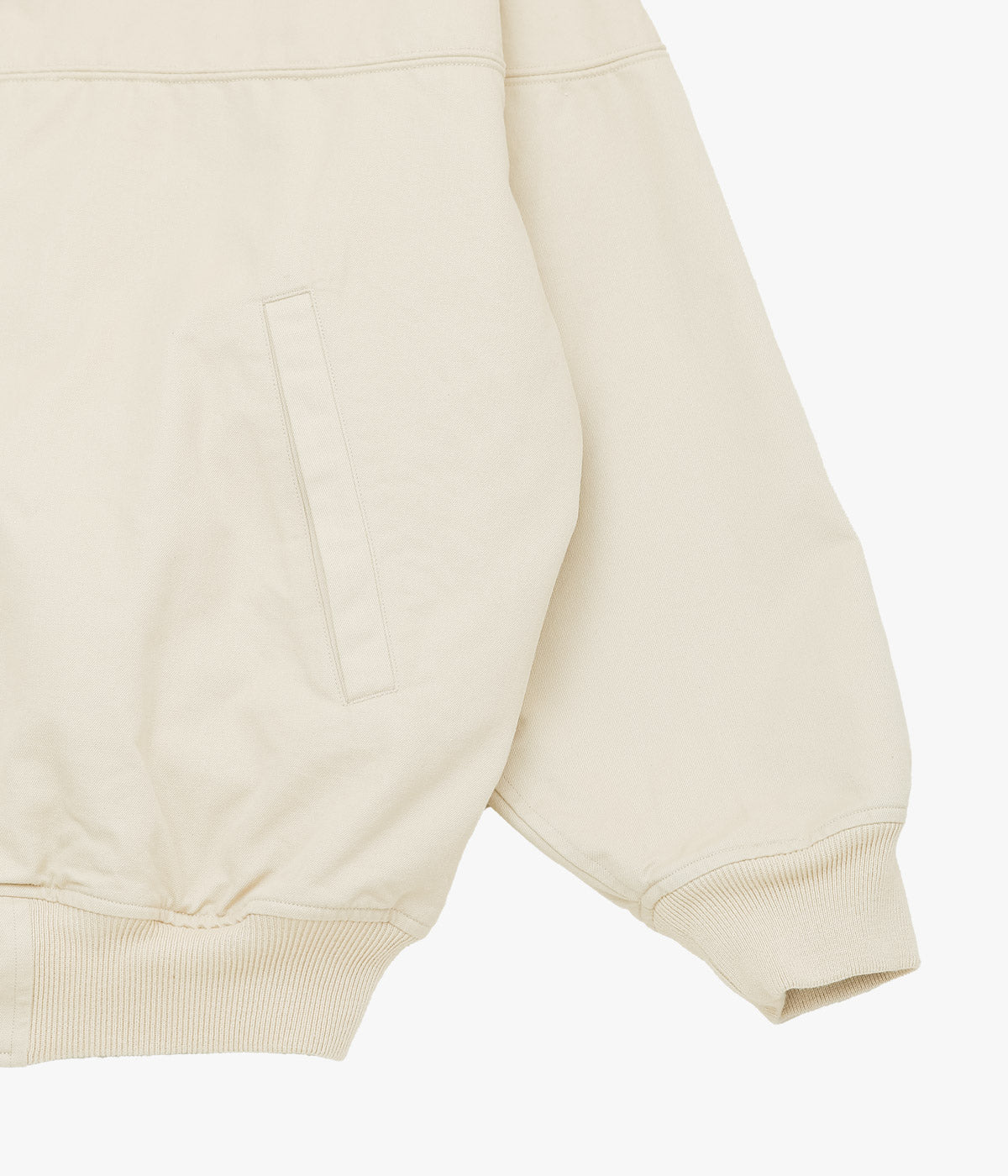 COMOLI ''포스트 워크 트윌 캡 숄더 블루존 ''(IVORY)