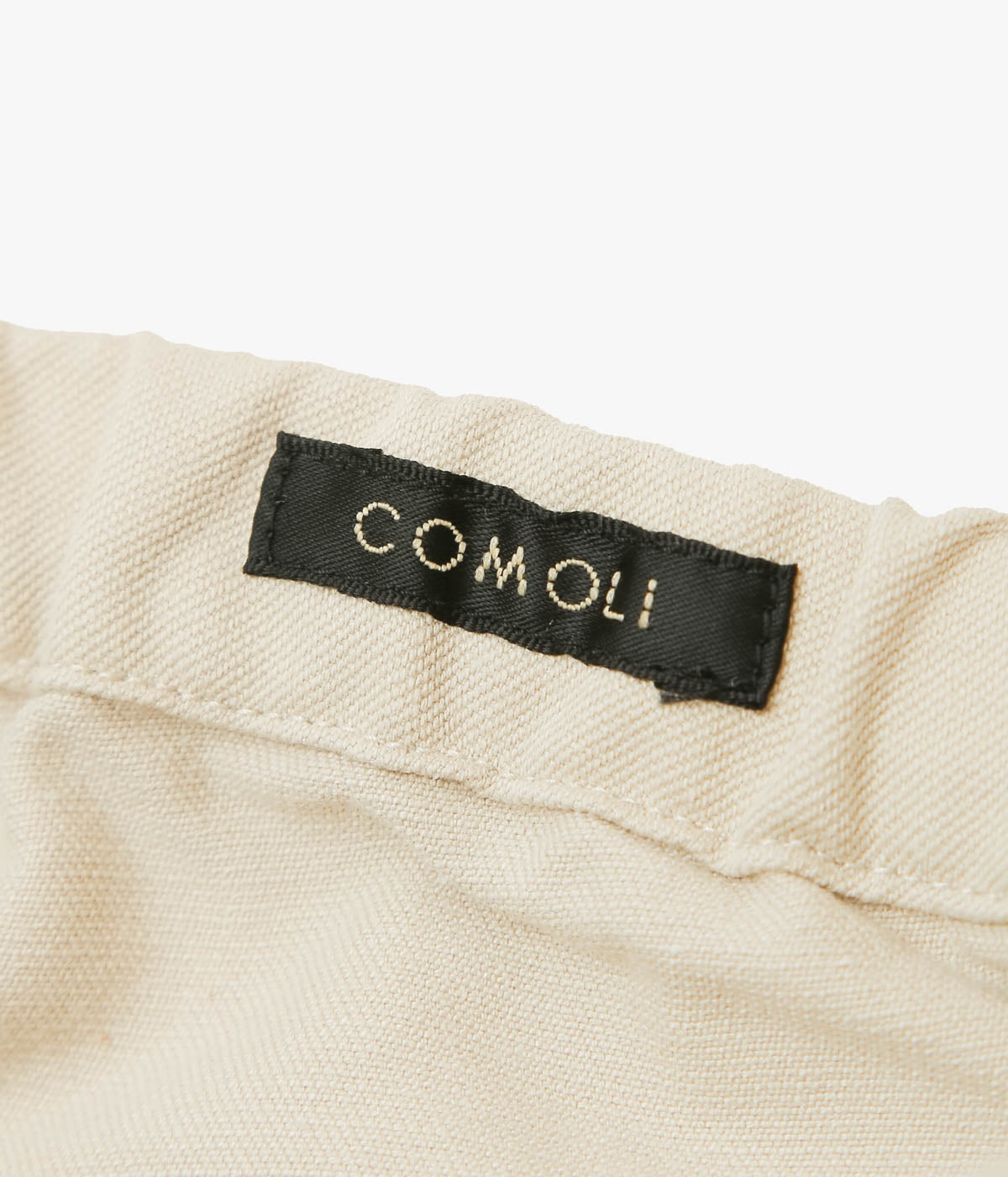 26SS COMOLI ポストワークツイルパンツ IVORY 3 COMOLI (コモリ) ポストワークツイル パンツ