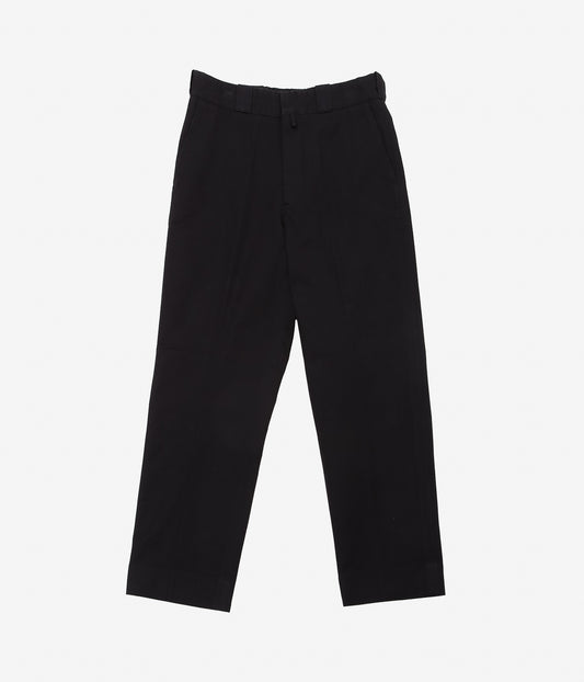 COMOLI "Postwork Twill Pants" (BLACK)