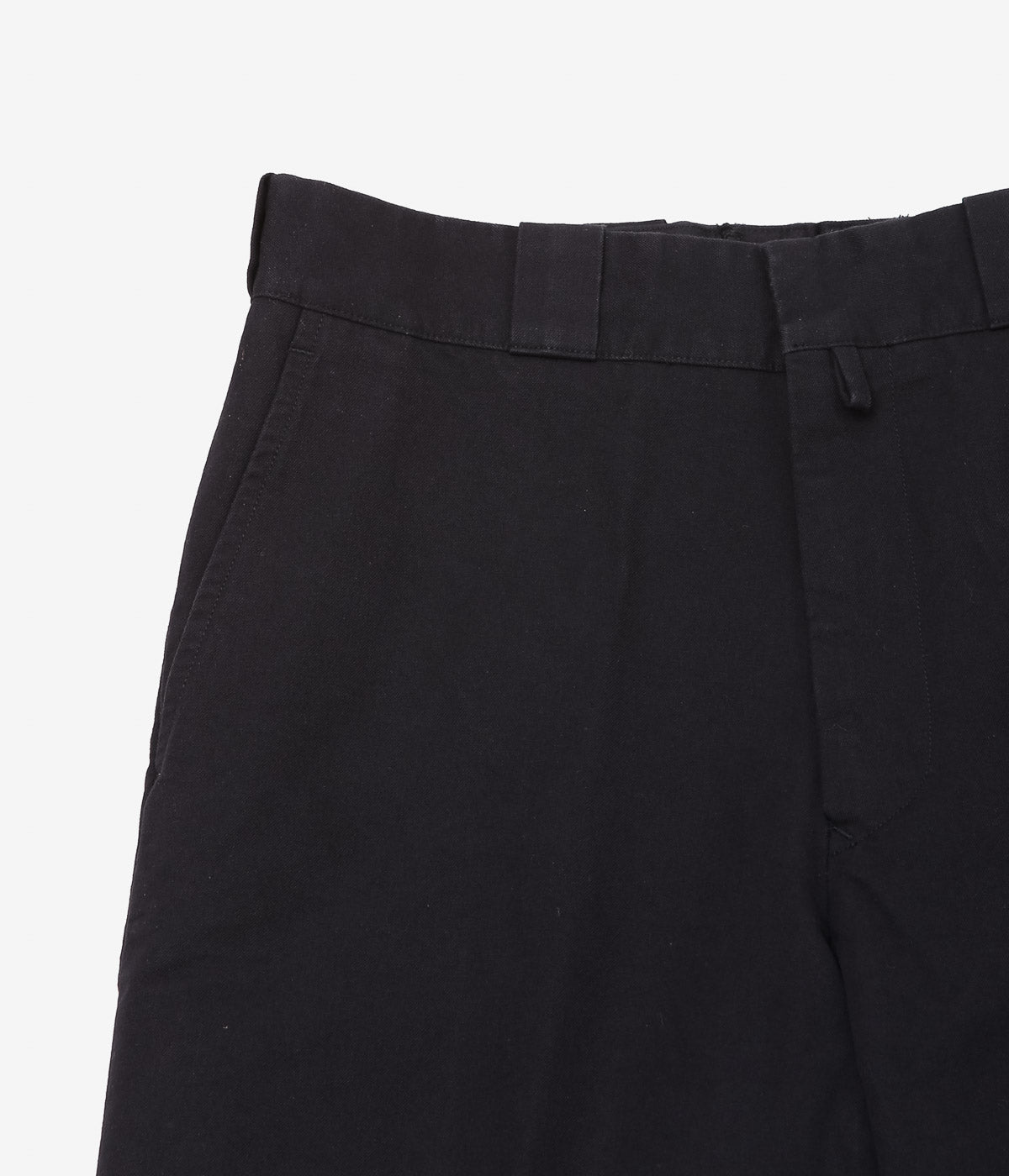 COMOLI "Postwork Twill Pants" (BLACK)