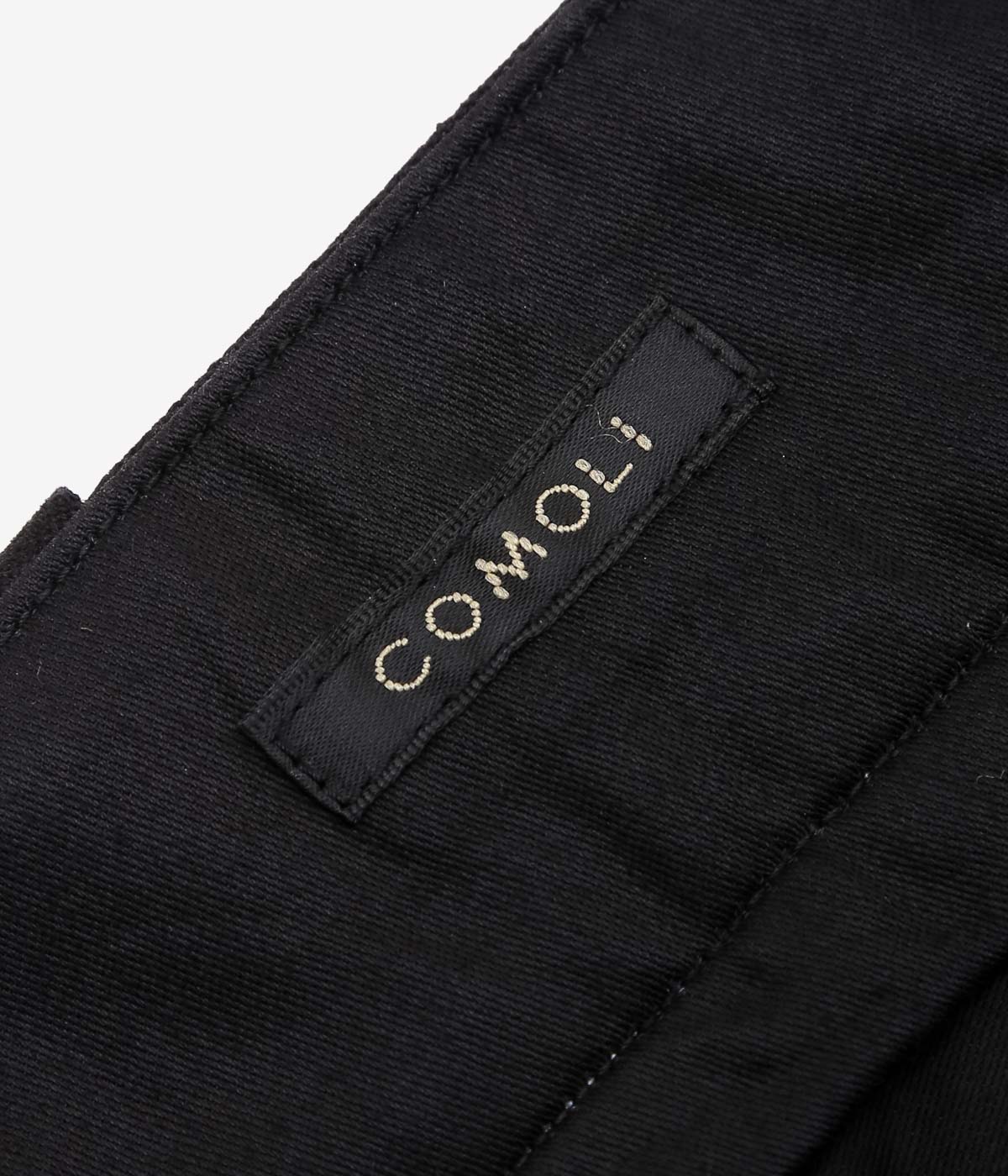 COMOLI "Postwork Twill Pants" (BLACK)