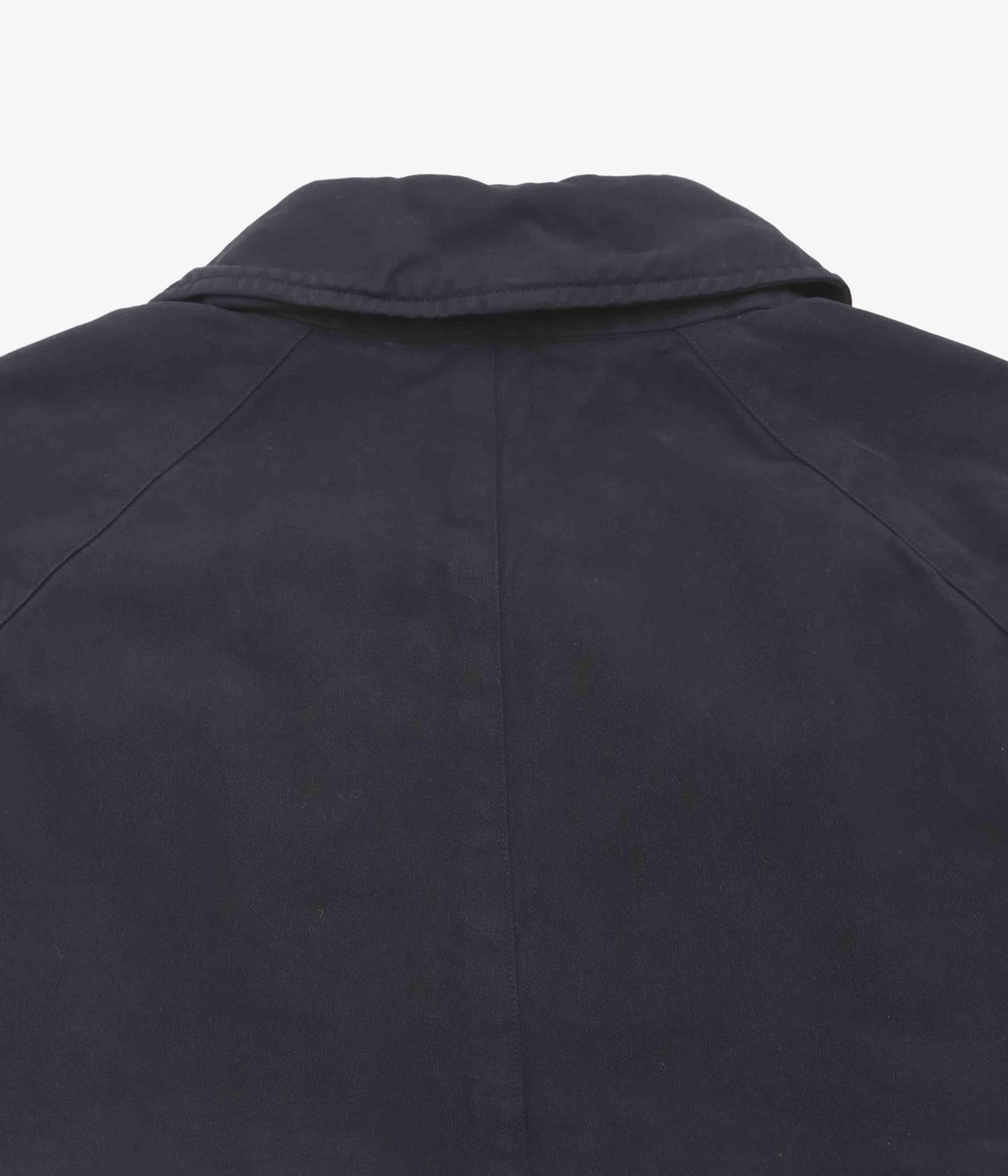COMOLI "Product Dyed Bal Collar Coat" (Black)