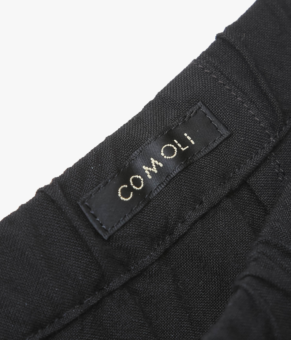 COMOLI ''レーヨン ワイドパンツ'' (BLACK)