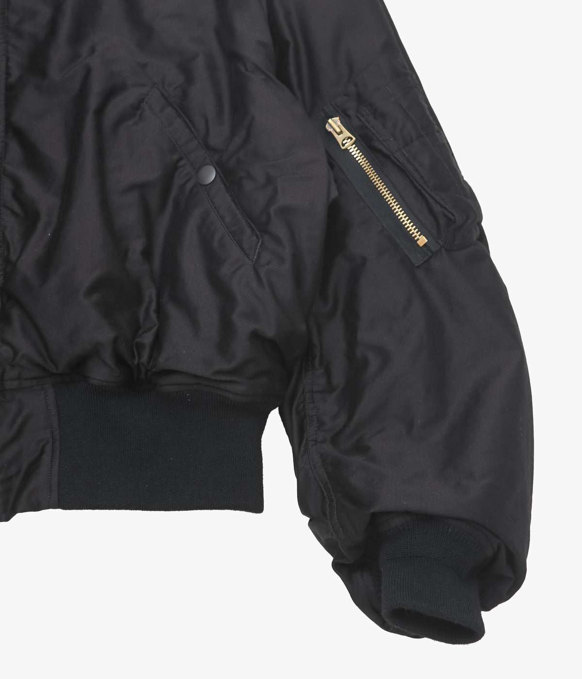 COMOLI ''リバーシブル フライトジャケット'' (BLACK)