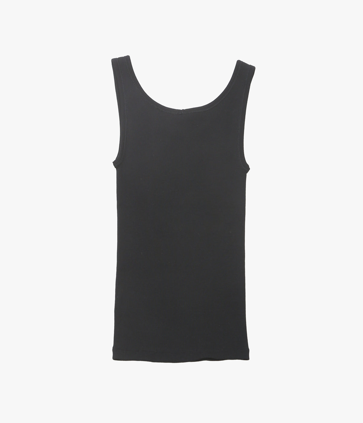 COMOLI "골지 탱크톱" (BLACK)