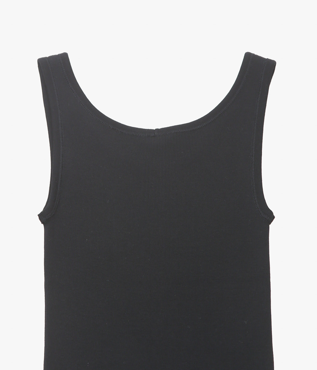 COMOLI "골지 탱크톱" (BLACK)