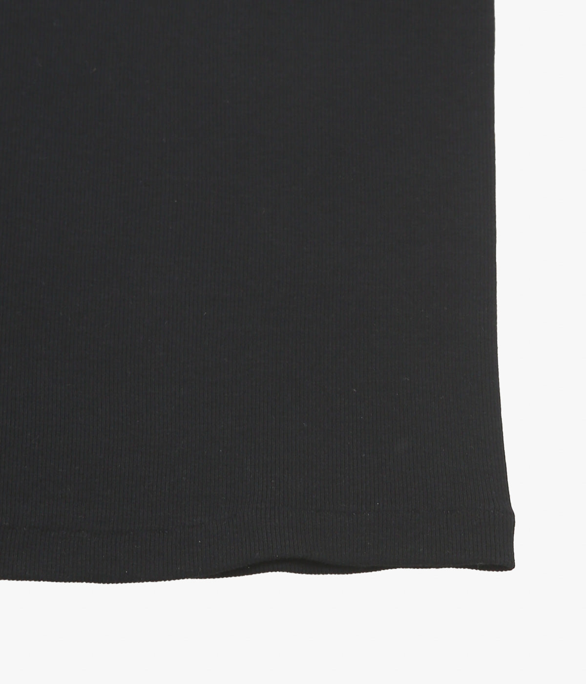 COMOLI "골지 탱크톱" (BLACK)