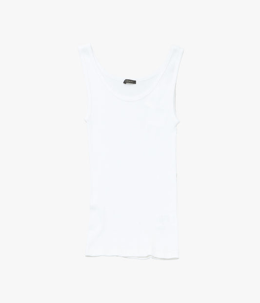 COMOLI ''リブ タンクトップ'' (WHITE)