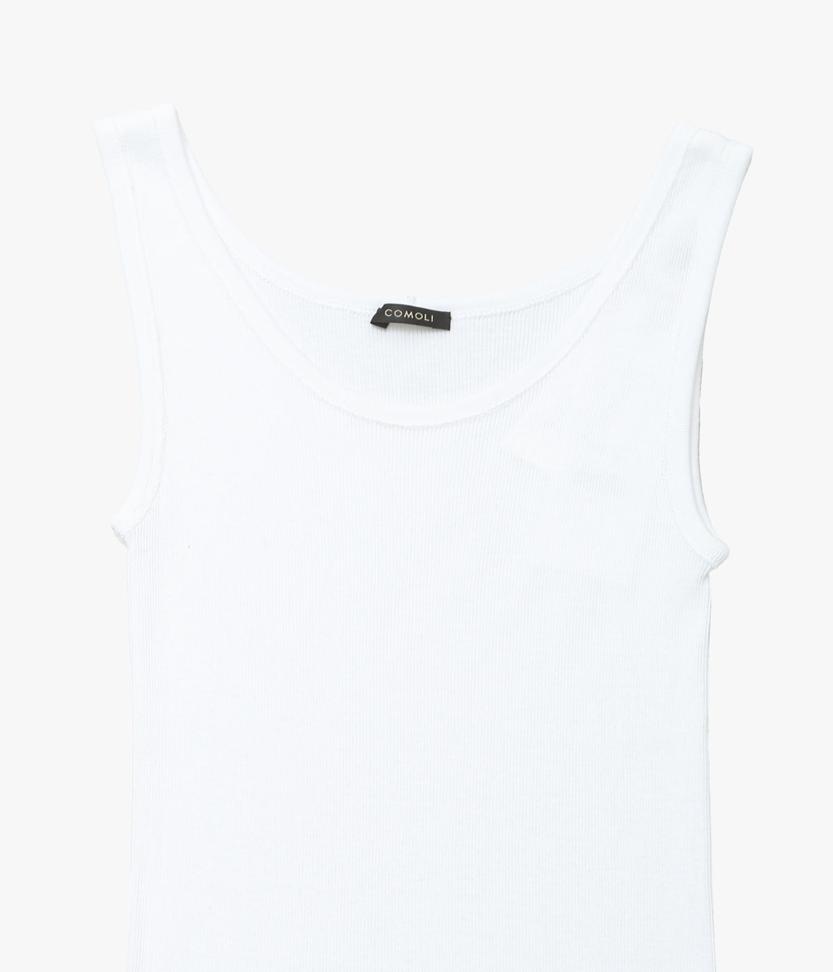 COMOLI タンクトップ ホワイト サイズ3 COMOLI ''リブ タンクトップ'' (WHITE) – THE STORE BY MAIDENS