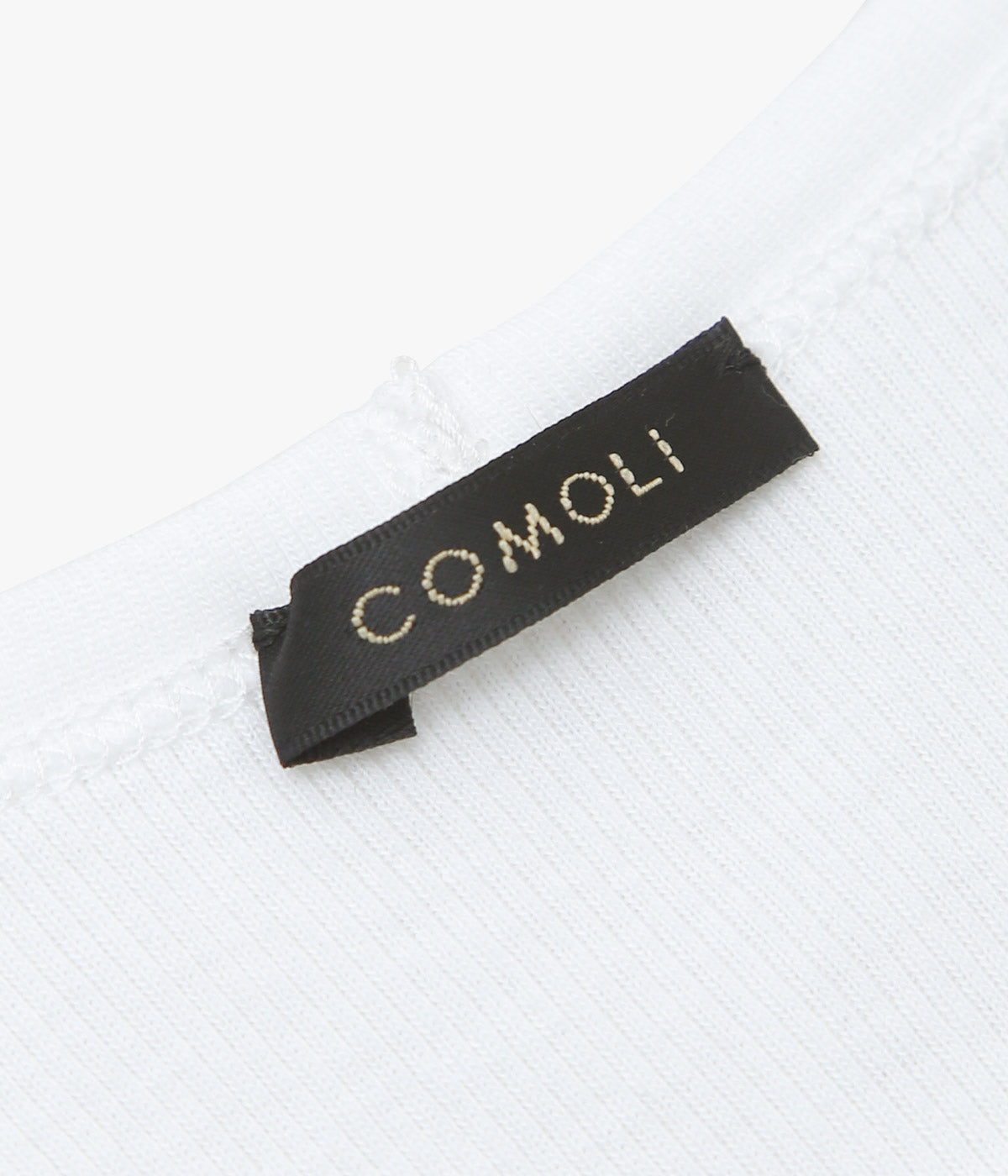 COMOLI ''リブ タンクトップ'' (WHITE)