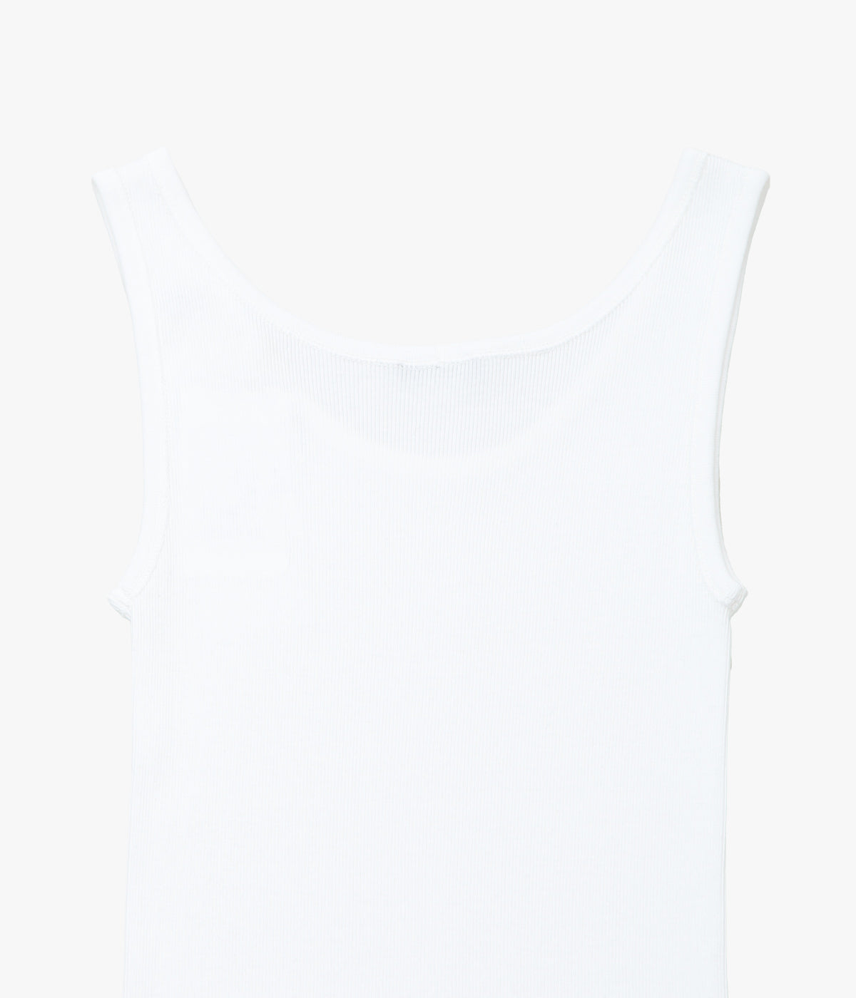 COMOLI ''リブ タンクトップ'' (WHITE)