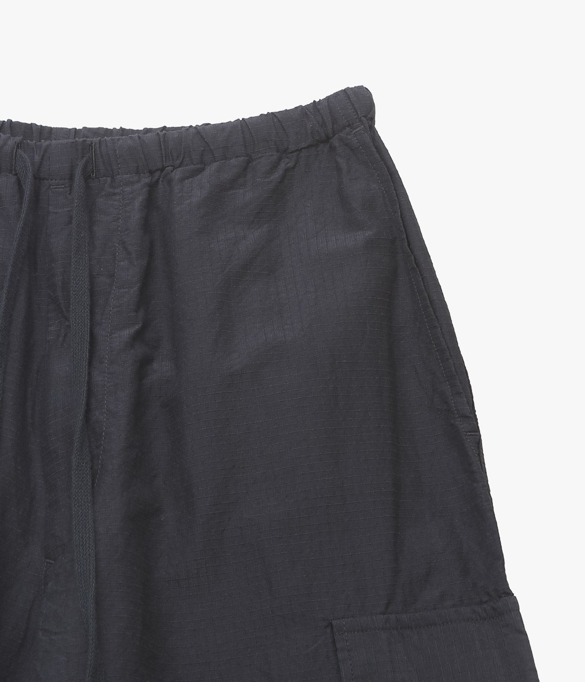 COMOLI ''リップストップ 6Pパンツ'' (BLACK)