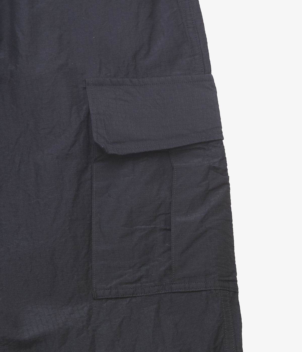 COMOLI ''リップストップ 6Pパンツ'' (BLACK)