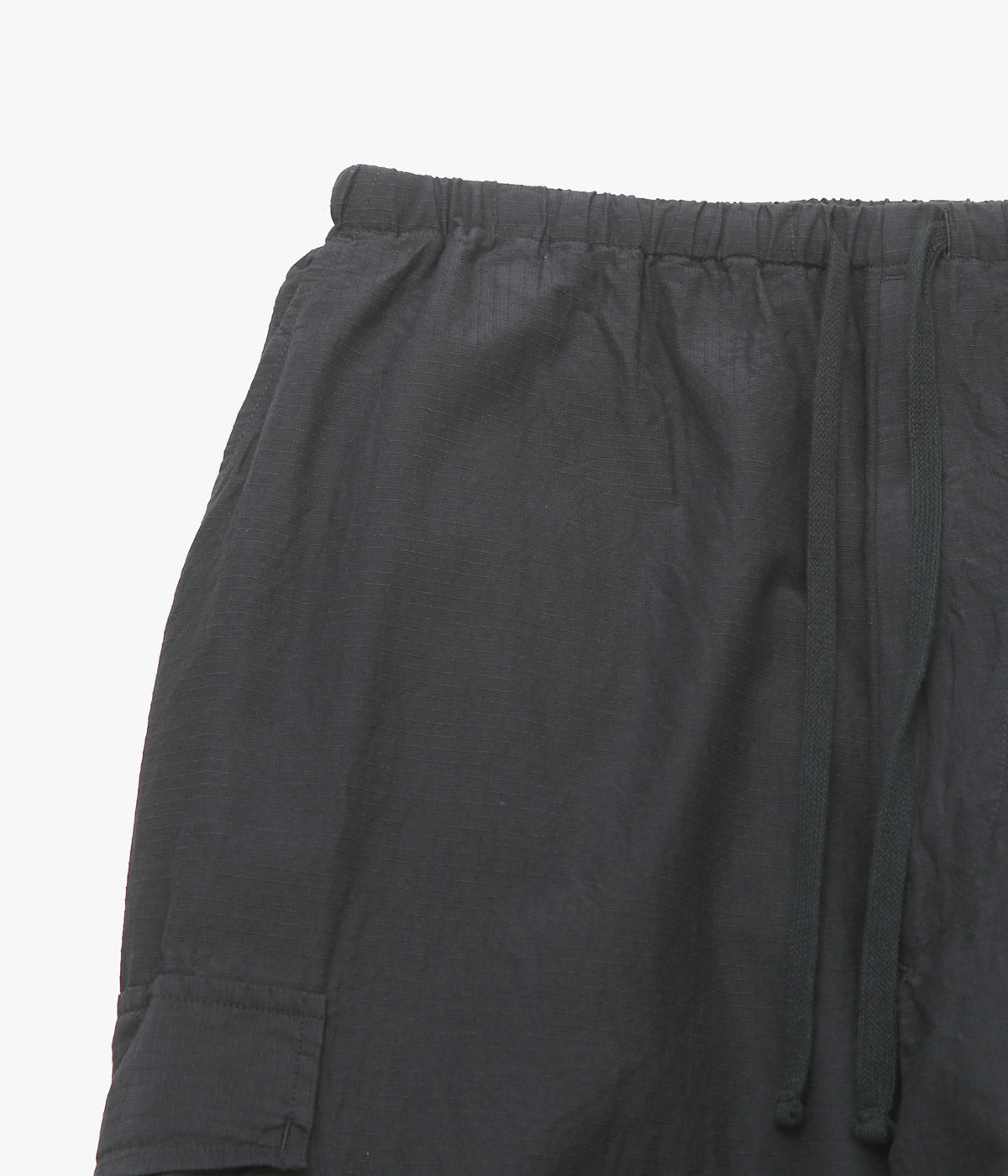 COMOLI "Ripstop Convertible 6-Pocket Pants" (BLACK)