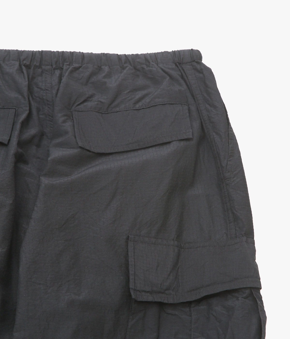 COMOLI "Ripstop Convertible 6-Pocket Pants" (BLACK)