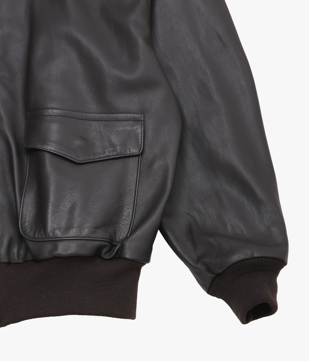 COMOLI ''シープスキン A-2ジャケット'' (BROWN)