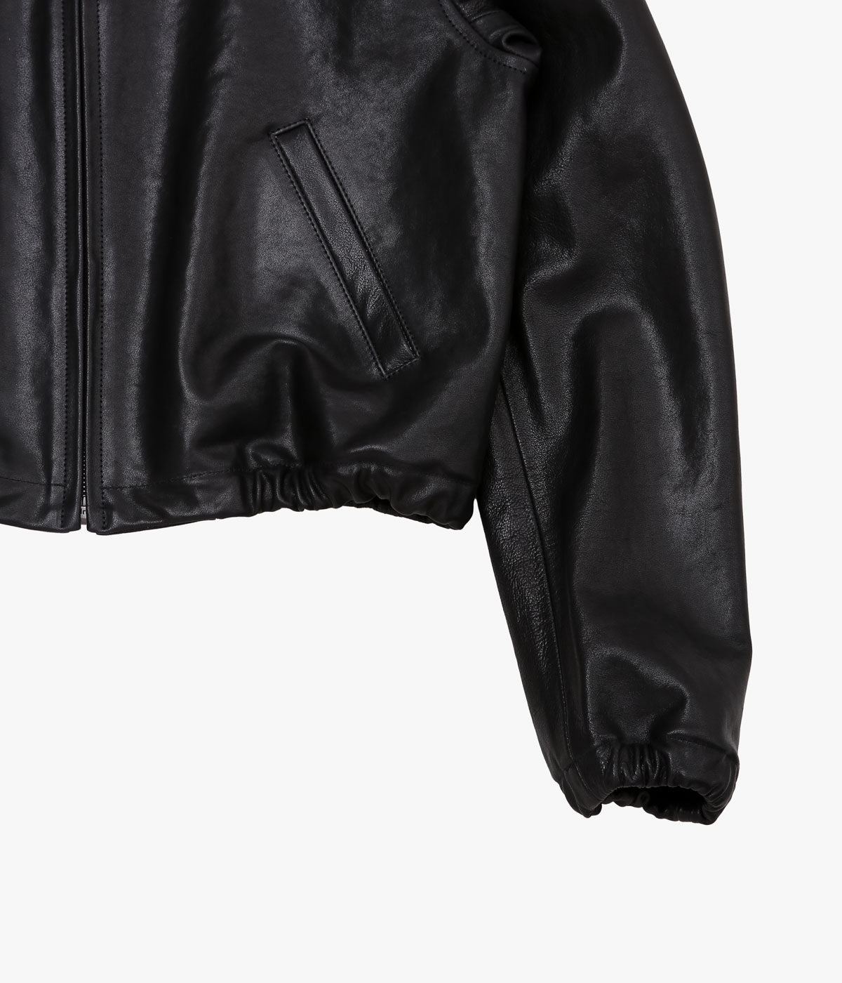 COMOLI "Sheepskin Short Jacket" (Black)