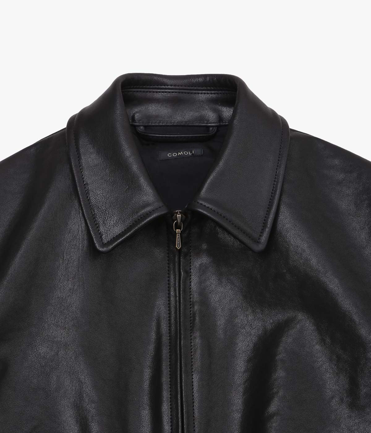 COMOLI "Sheepskin Short Jacket" (Black)