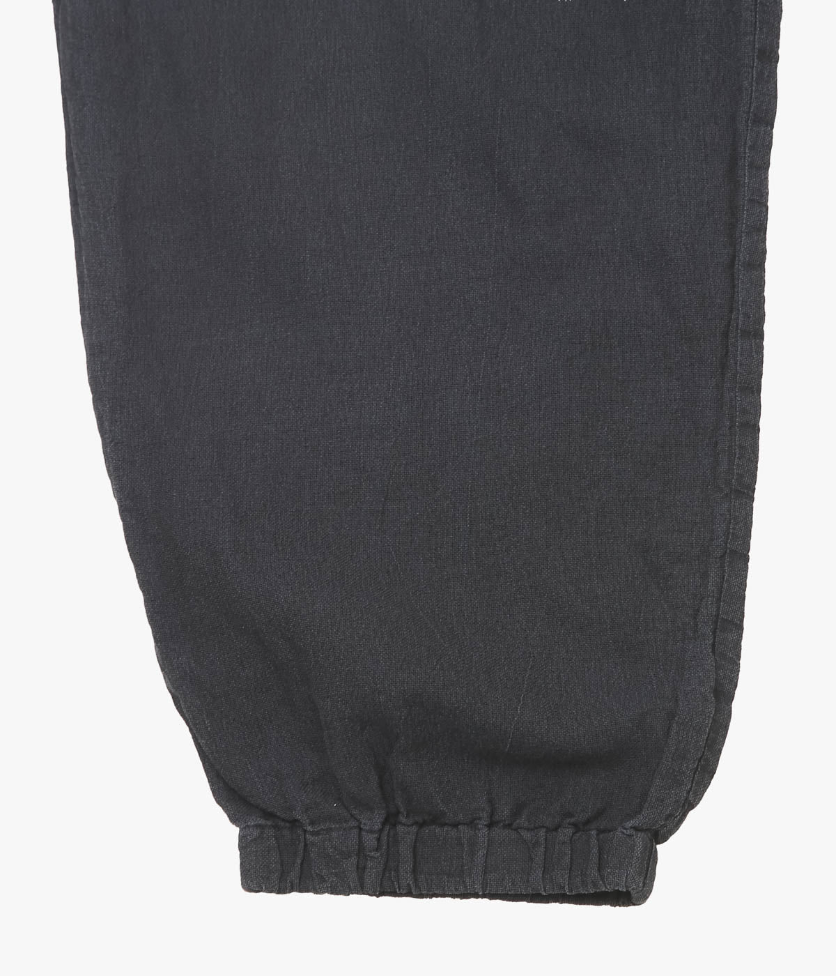 COMOLI "Silk Cotton Drawstring Pants" (FADE BLACK)