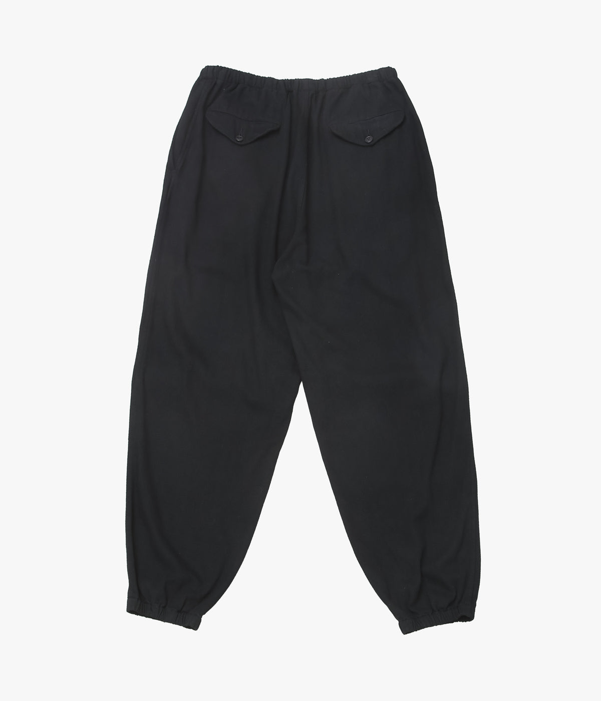 COMOLI ''실크 넥 드로우 스트링 팬츠 ''(BLACK)
